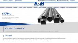 Webseite K&M Stahlhandel